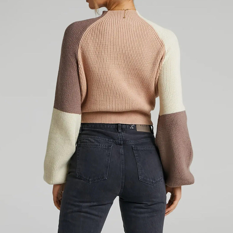 Damska - Sweter oversize - Prążkowana dzianina - modny i wygodny styl - Idealny na każdą porę roku
