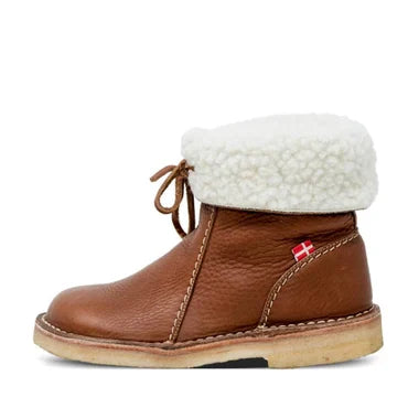 Damska - Buty za kostkę - Podszewką ze sztucznego futra - Składany mankiet dla komfortu i stylu