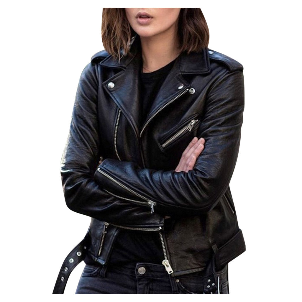 Damska - Kurtka motocyklowa - Zamek błyskawiczny - Casual styl - Wygodna i modna odzież motocyklowa