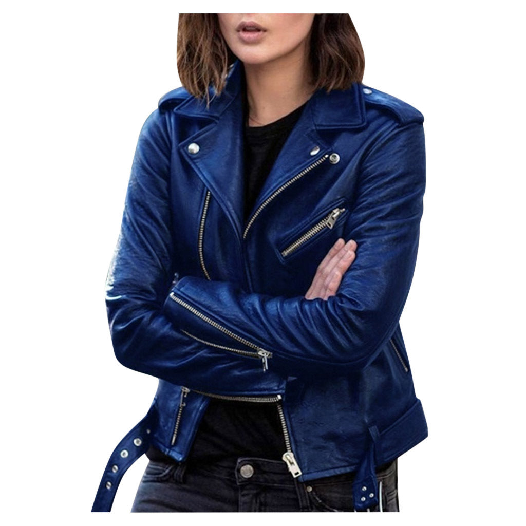 Damska - Kurtka motocyklowa - Zamek błyskawiczny - Casual styl - Wygodna i modna odzież motocyklowa