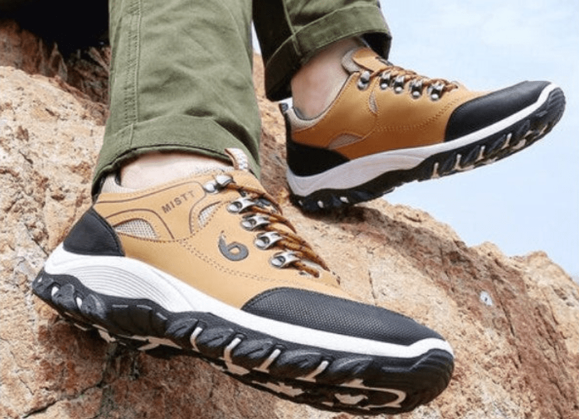 Męska - Buty turystyczne - Wytrzymałe obuwie trekkingowe - Solidnym bieżnikiem - Idealne na każdą wyprawę