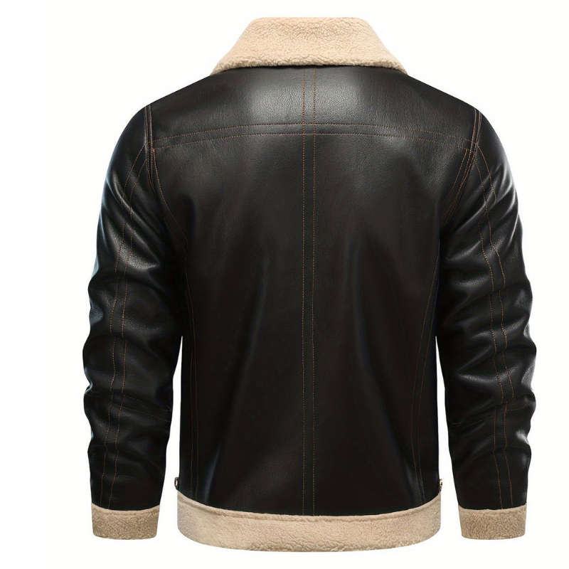 Męska - Wiatroszczelna kurtka zimowa - Ciepła podszewka - Idealna na zimowe wyprawy