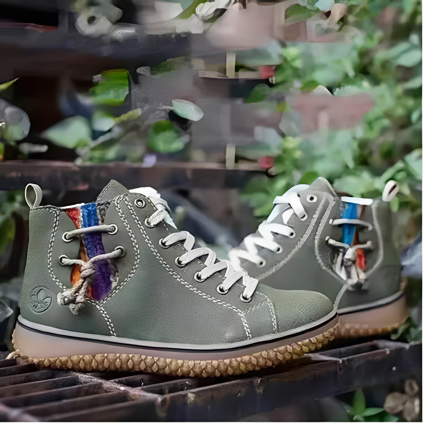 Damska - Buty w stylu vintage - Wysoka cholewka - Ponadczasowy styl