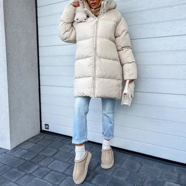 Damska - Kurtka zimowa - Wytrzymały materiał - Wygodne do noszenia zimą