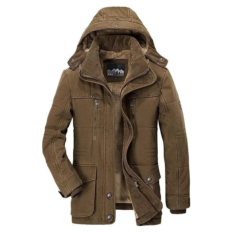 Męska - Parka ocieplana - Stylowa kurtka na zimną pogodę - Doskonała na chłodne dni - modny wybór