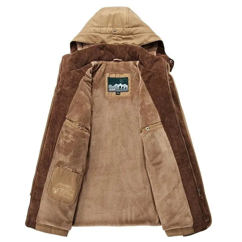 Męska - Parka ocieplana - Stylowa kurtka na zimną pogodę - Doskonała na chłodne dni - modny wybór