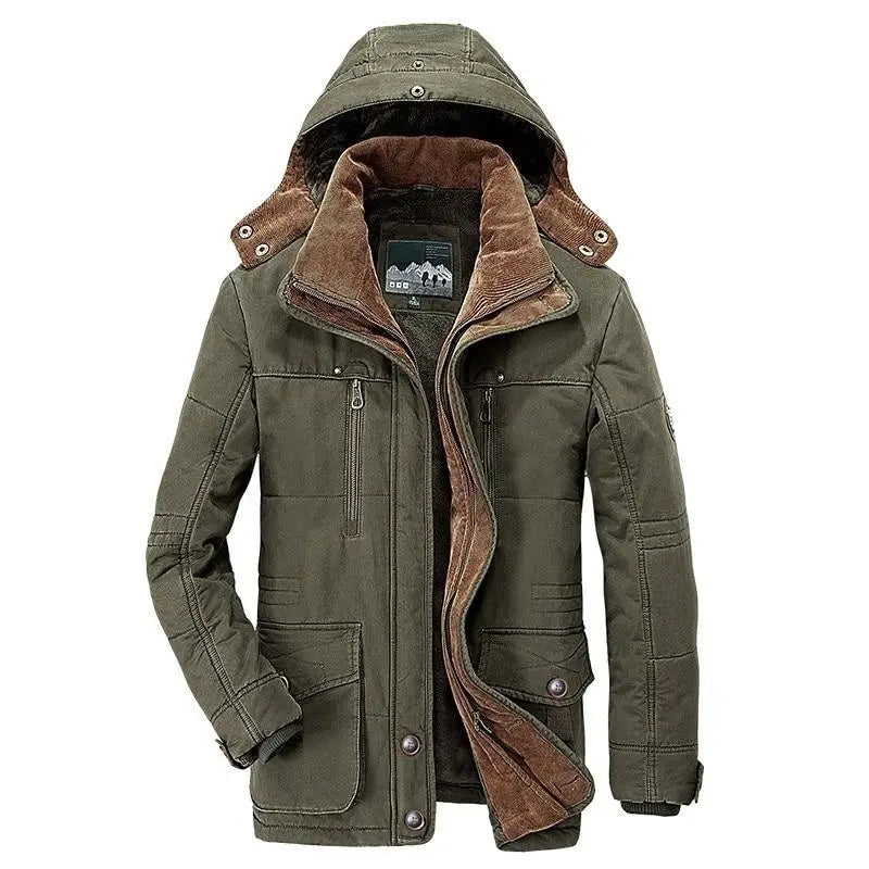 Męska - Parka ocieplana - Stylowa kurtka na zimną pogodę - Doskonała na chłodne dni - modny wybór