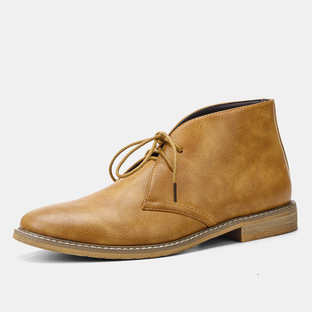 Męska - Buty pustynne w stylu vintage - Zamszu - Eleganckie obuwie na każdą okazję