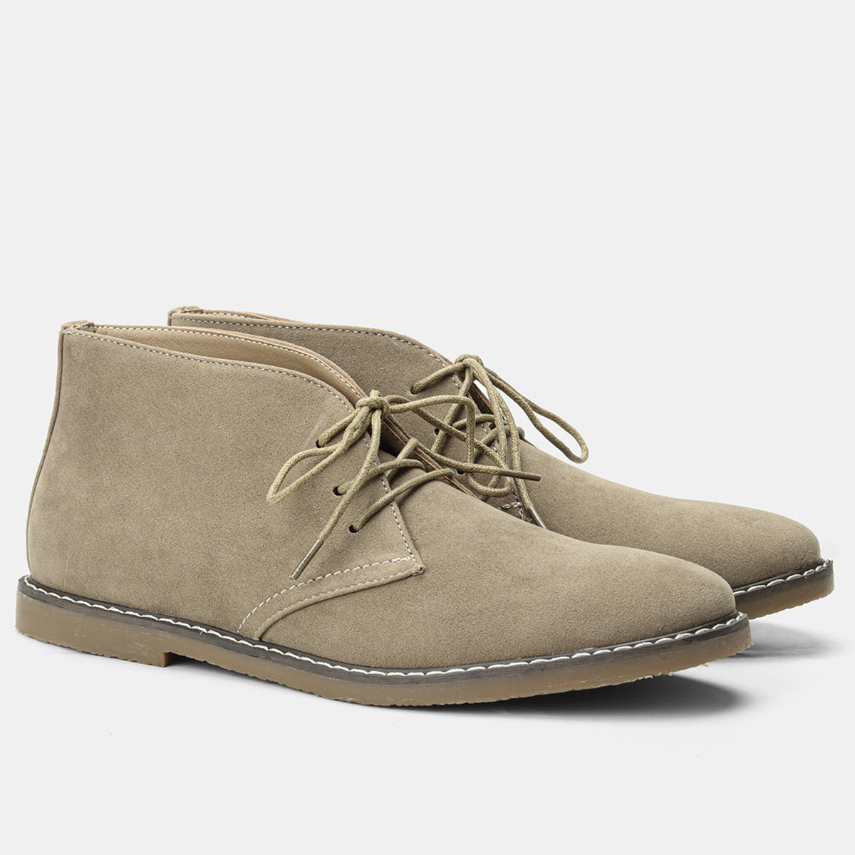 Męska - Buty pustynne w stylu vintage - Zamszu - Eleganckie obuwie na każdą okazję