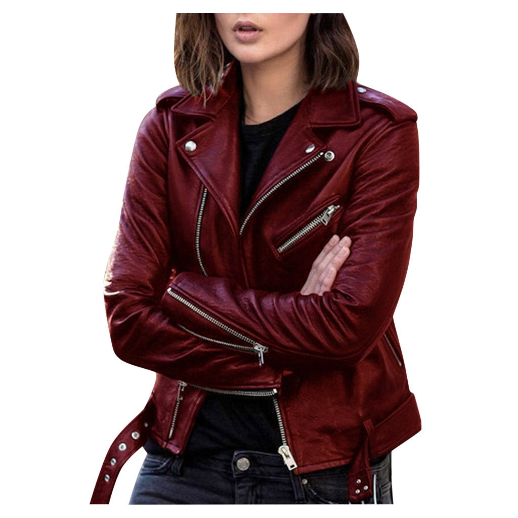 Damska - Kurtka motocyklowa - Zamek błyskawiczny - Casual styl - Wygodna i modna odzież motocyklowa