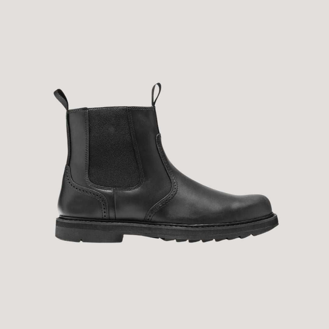 Męska - Buty Chelsea za kostkę - Wodoodporna skóra - Eleganckie i funkcjonalne obuwie na każdą okazję