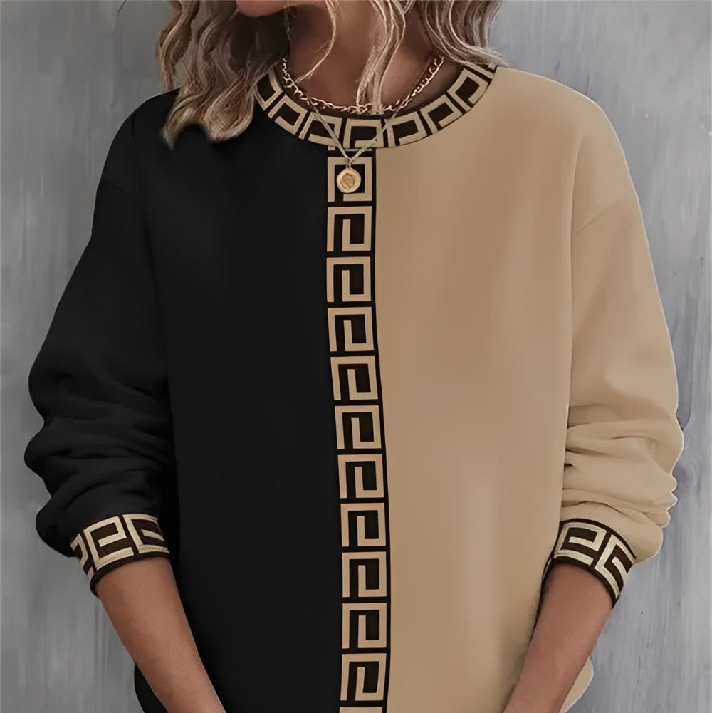 Damska - Ciepły sweter - Przytulna dzianina - Idealny na chłodne dni