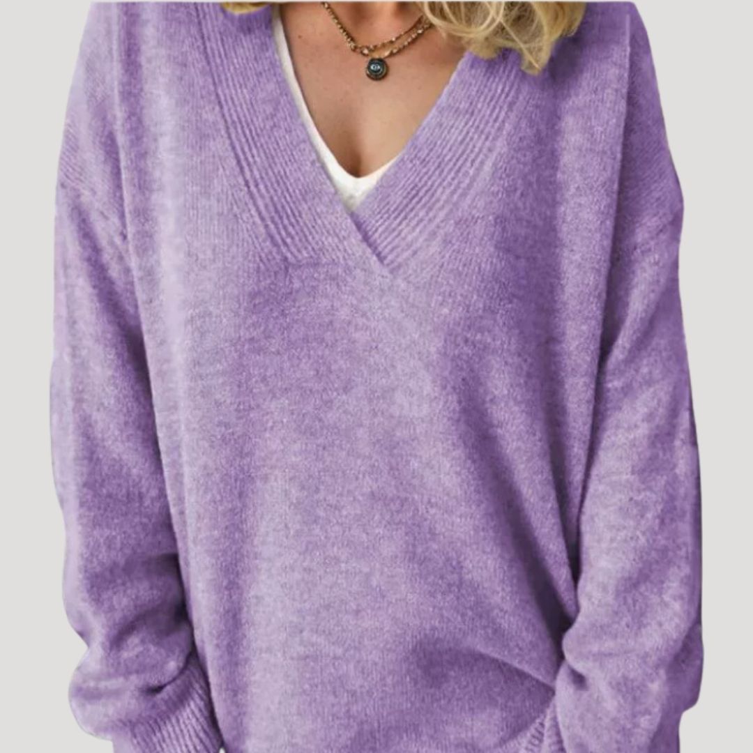 Damska - Sweter oversize - Dzianiny - Oddychającej mieszanki - Zimowy styl