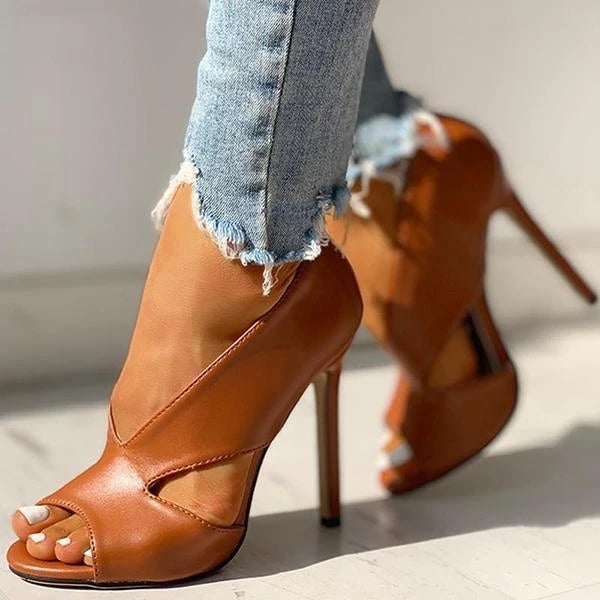 Damska - Wysokie Obcasy - Wygodnej wkładce - Stylowy i Wygodny Design - Eleganckie Buty na Każdą Okazję