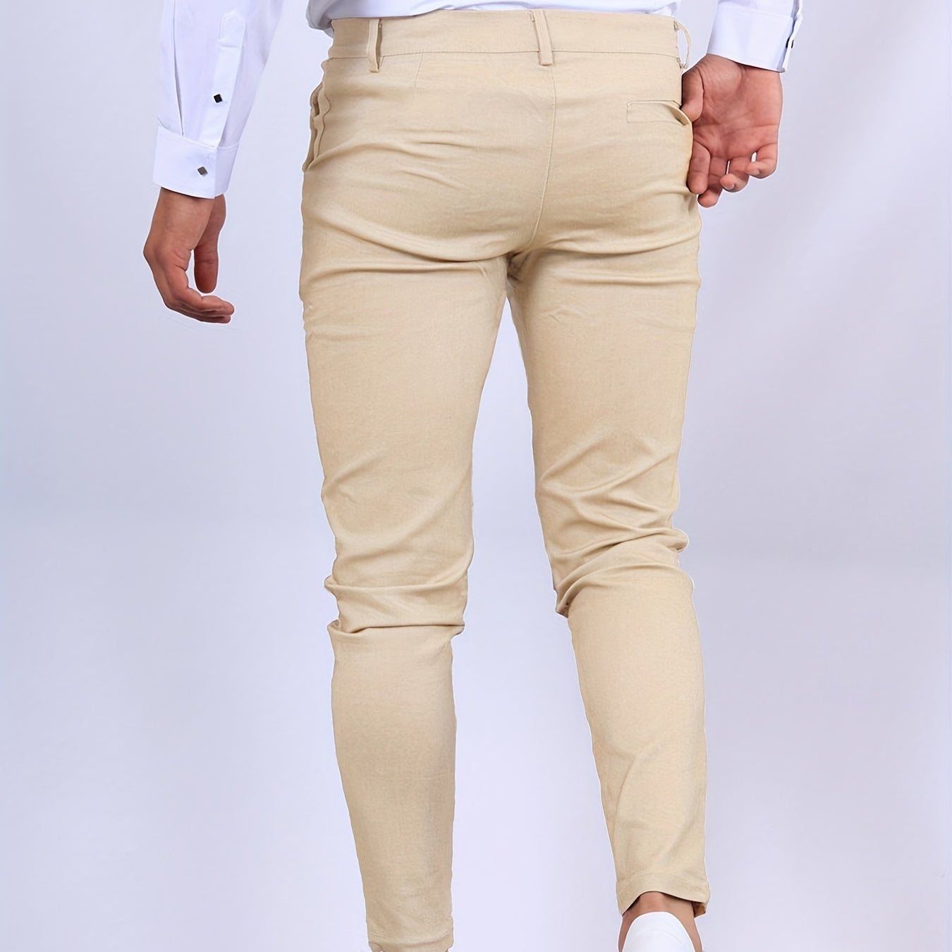 Męska - Stretch-Chino Hose - Schmal geschnittene  - Wygodne i stylowe - Idealne na każdą okazję
