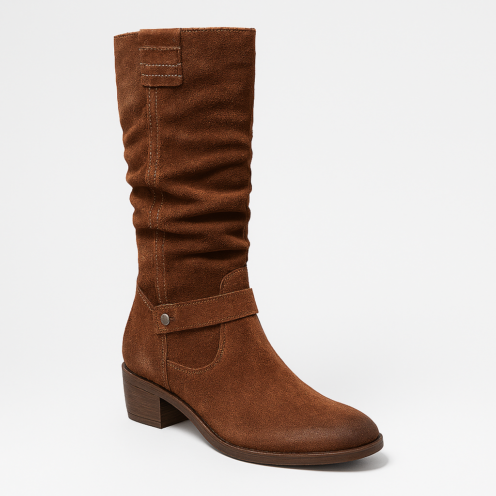 Damska - Buty za kolano - Miękka skóra - Wygodne dopasowanie Stylowe obuwie
