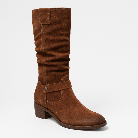 Damska - Buty za kolano - Miękka skóra - Wygodne dopasowanie Stylowe obuwie