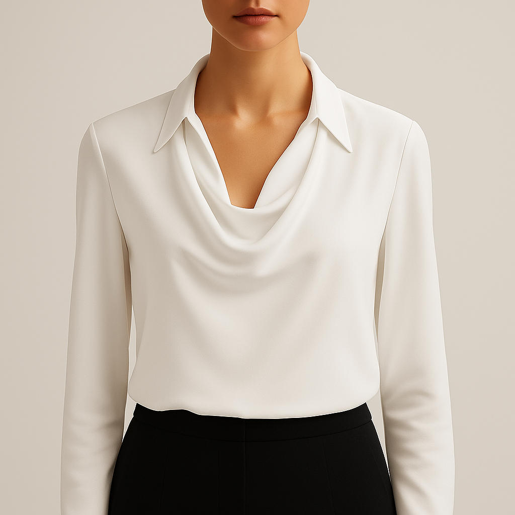 Damska - Bluzka - Jedwabna - Elegancki i stylowy top na każdą okazję - Idealna na wyjścia i spotkania