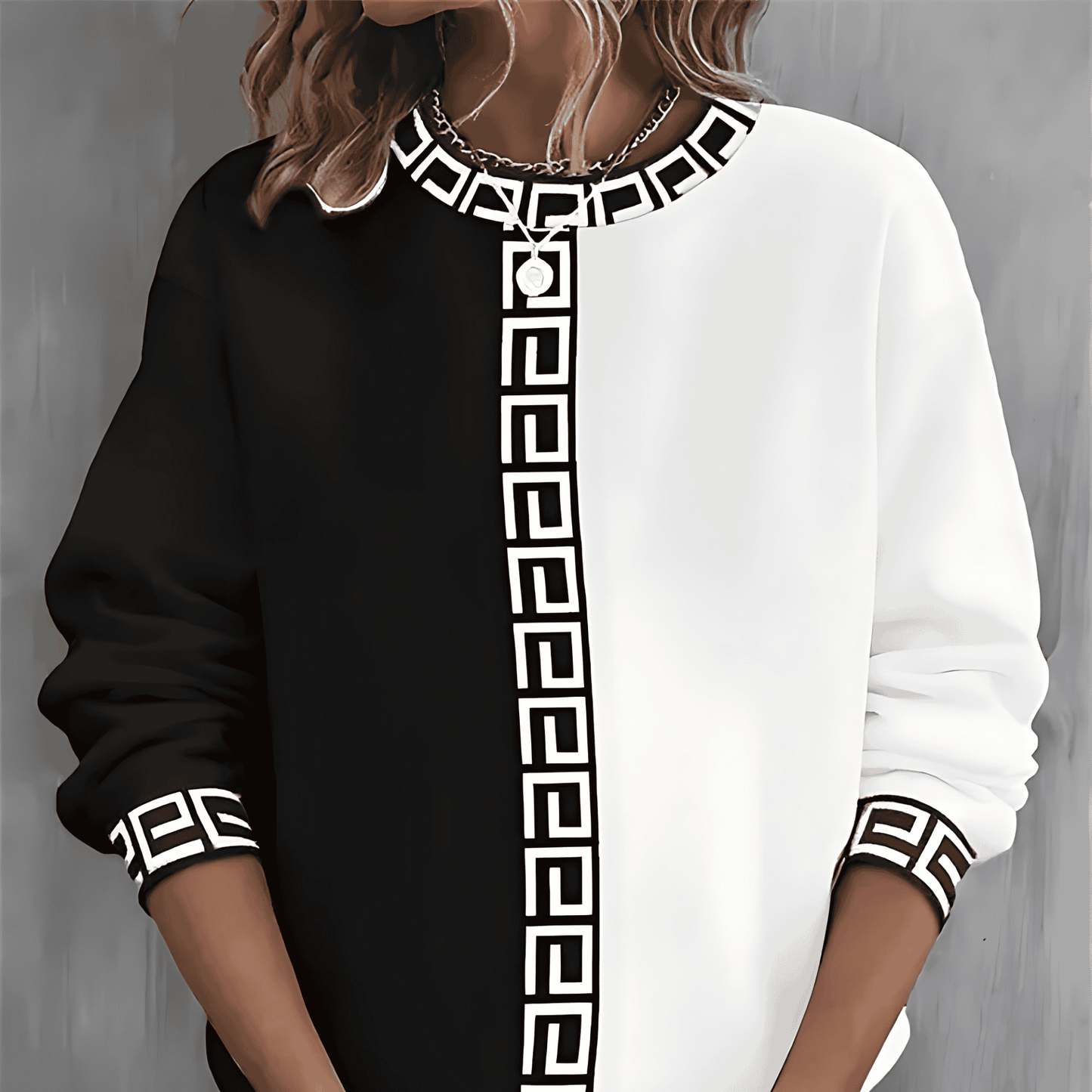 Damska - Ciepły sweter - Przytulna dzianina - Idealny na chłodne dni