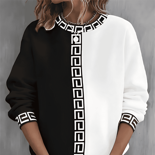 Damska - Ciepły sweter - Przytulna dzianina - Idealny na chłodne dni