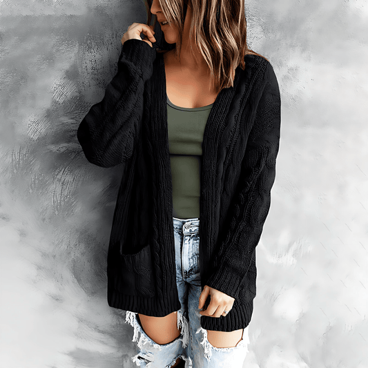 Damska - Kardigan - Dzianina na drutach - Styl casual fit - Komfortowy i modny