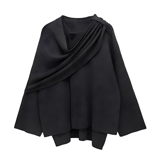 Damska - Płaszcz z dzianiny - Miękki materiał - Elegancki i ciepły styl