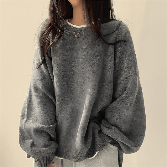 Damska - Sweter - Oversized z opadającymi ramionami - Luźny krój - Modny i wygodny styl