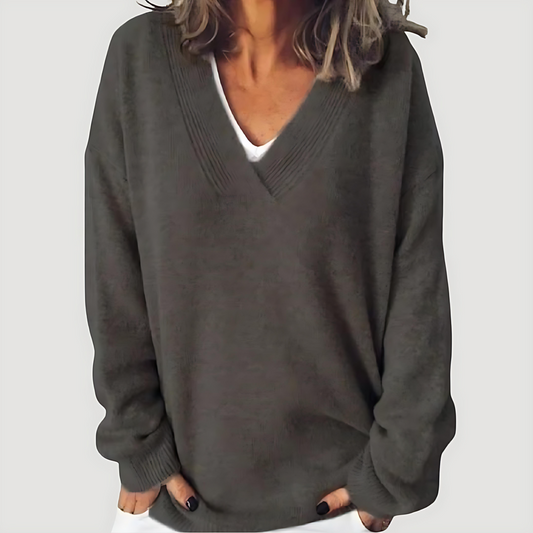 Damska - Sweter oversize - Dzianiny - Oddychającej mieszanki - Zimowy styl