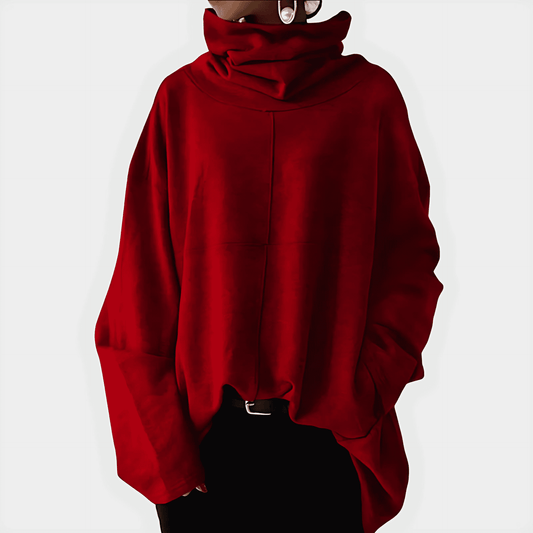 Damska - Sweter z golfem - Mieszanka wełny - Elegancki i ciepły sweter na każdą porę roku