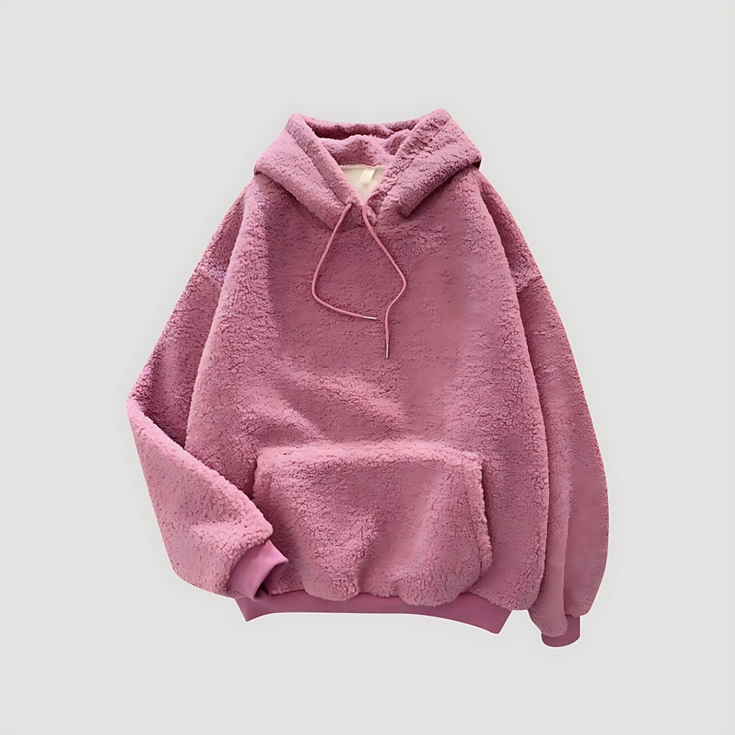 Damska - Zimowa bluza - Sherpa Fleece z kapturem - Oversized styl - Ciepła i wygodna odzież na chłodne dni