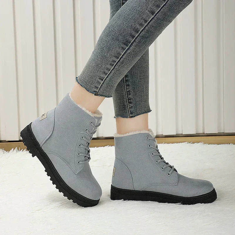 Damska - Buty zimowe - Antypoślizgowa podeszwa - Wytrzymały materiał - Idealny na odzież zimową