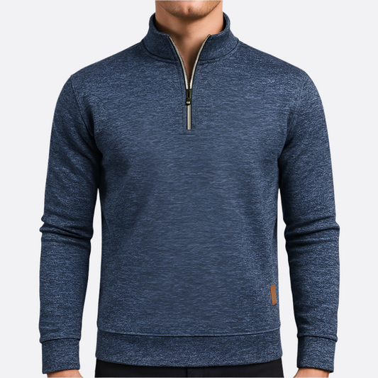 Męska - Bluza z zamkiem błyskawicznym - Poliestru - Sweter casualowy - Komfortowa odzież na co dzień - Stylowy wybór