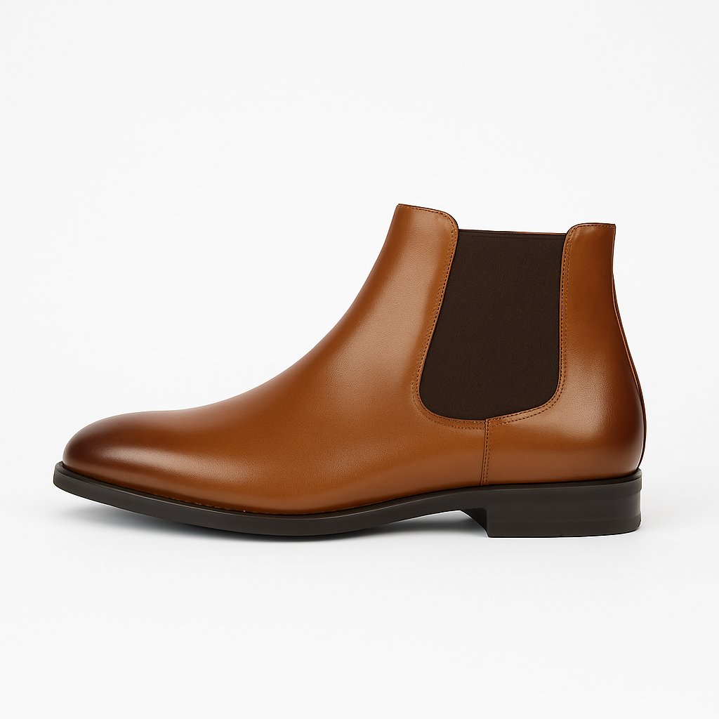 Męska - Klasyczne buty Chelsea - Wysoka kostka - Elegancki styl na każdą okazję