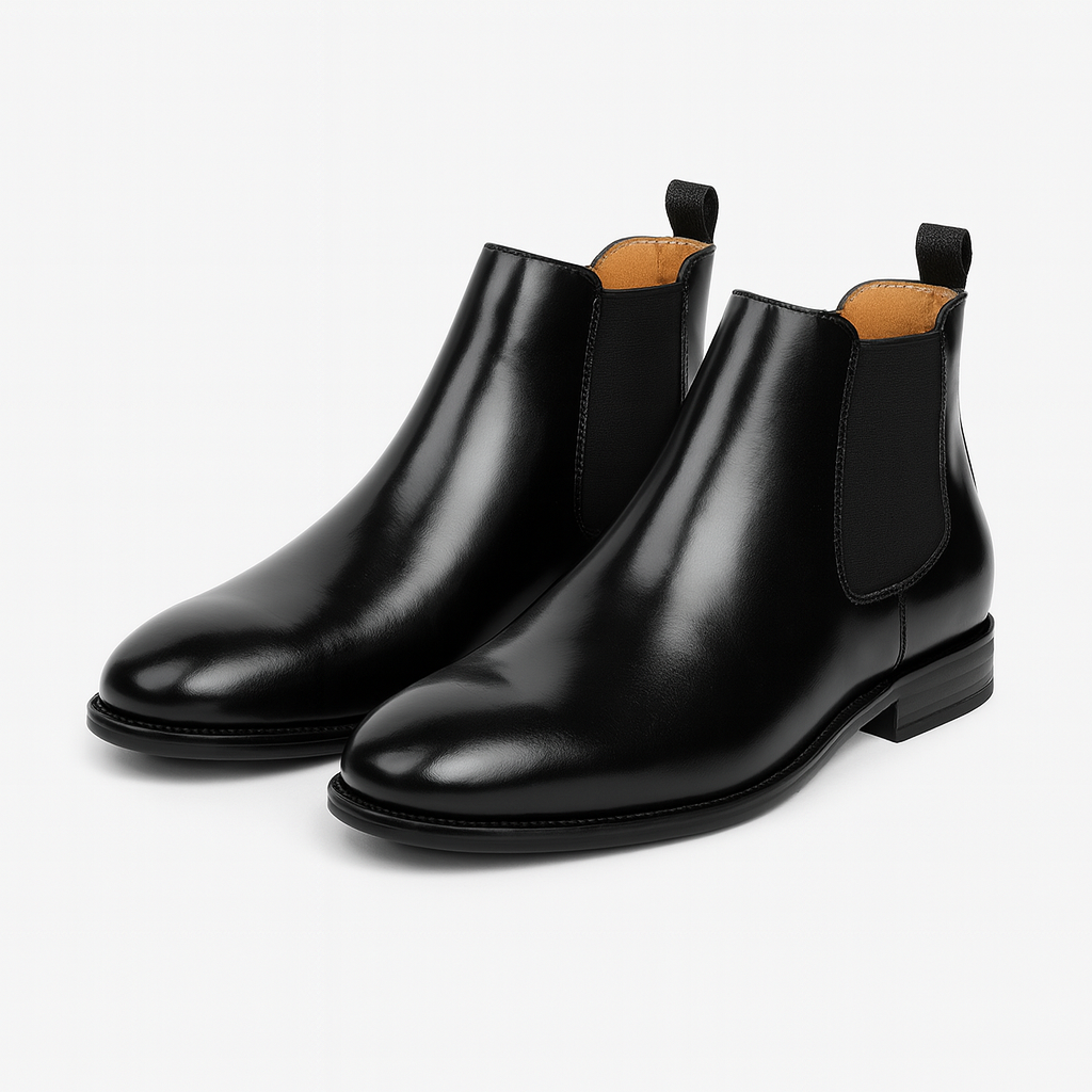Męska - Klasyczne buty Chelsea - Wysoka kostka - Elegancki styl na każdą okazję