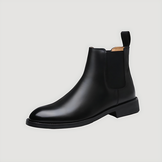 Męska - Buty Chelsea za kostkę - Zimowy styl - Skóra - Wygodne i eleganckie obuwie na chłodne dni