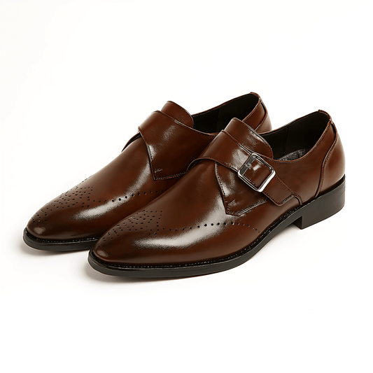 Męska - Klasyczne buty Monk z paskiem - Elegancki styl klamry - Idealne na wyjątkowe okazje
