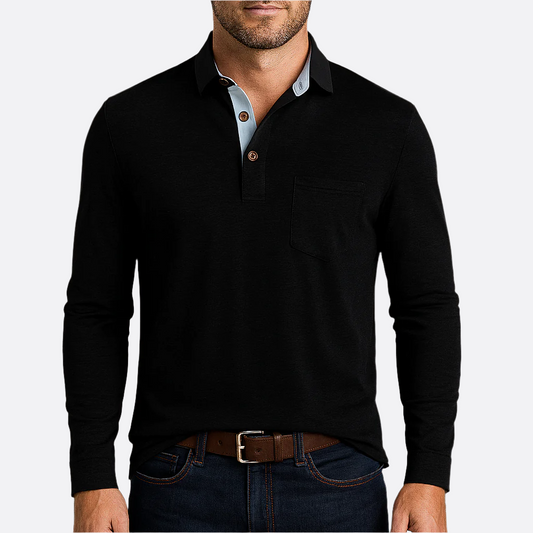 Męska - Koszulka polo - Bawełniany materiał - Wygodny z elegancją  - Modny styl i elegancki design