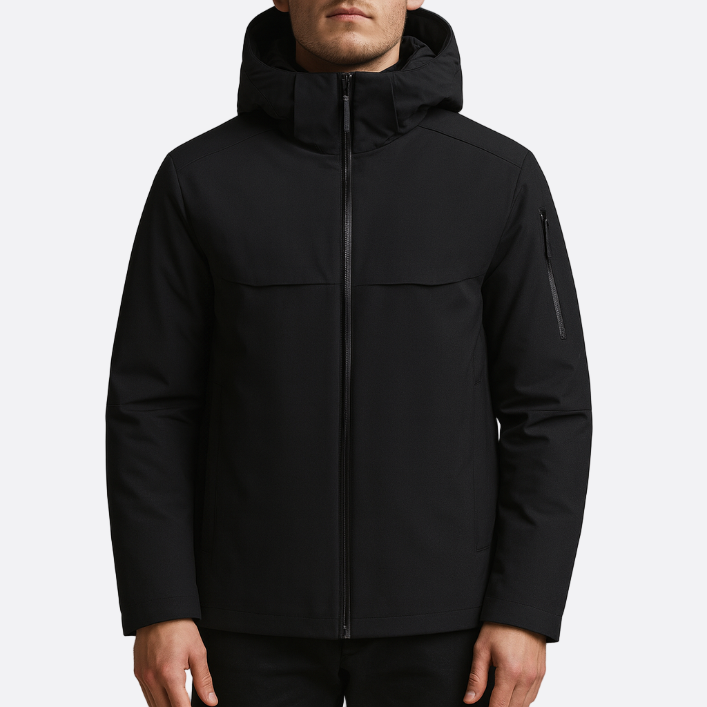 Męska - Kurtka softshell z kapturem - Stylowa i wygodna odzież na każdą pogodę - Kurtka outdoor