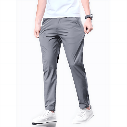 Męska - Lekkie Skinny Spodnie ze Stretchem - Komfortowy Styl na Co Dzień