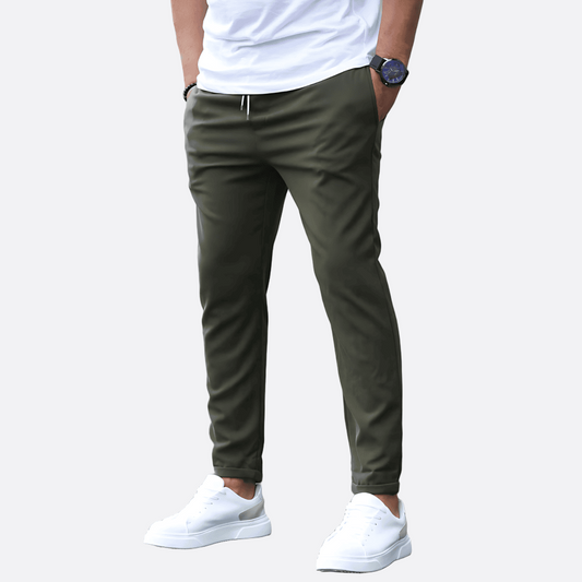 Męska - Spodnie - Casualowe spodnie chino skinny - Elastycznym Materiałem - Modne i Wygodne