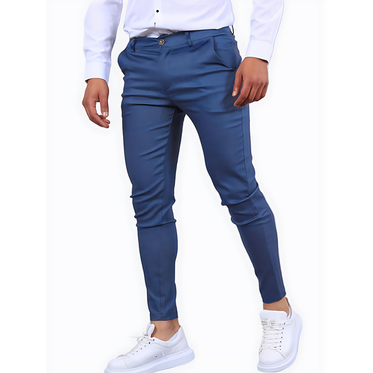 Męska - Stretch-Chino Hose - Schmal geschnittene  - Wygodne i stylowe - Idealne na każdą okazję