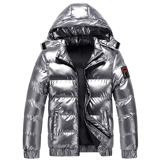 Męska - Stylowa ocieplana kurtka - Odporna na warunki atmosferyczne - Wytrzymała konstrukcja