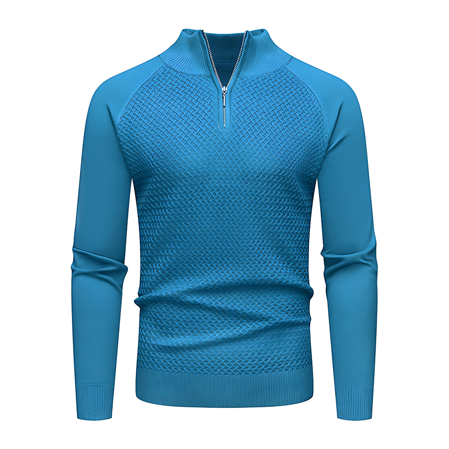 Męska - Sweter dzianinowy - Przytulny i stylowy - Idealny na chłodne dni