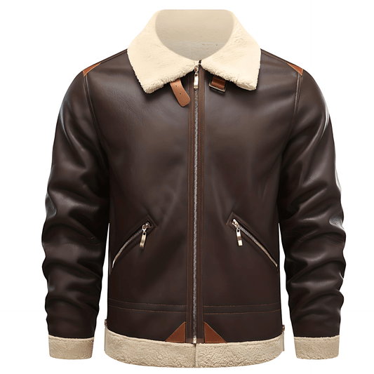 Męska - Wiatroszczelna kurtka zimowa - Ciepła podszewka - Idealna na zimowe wyprawy