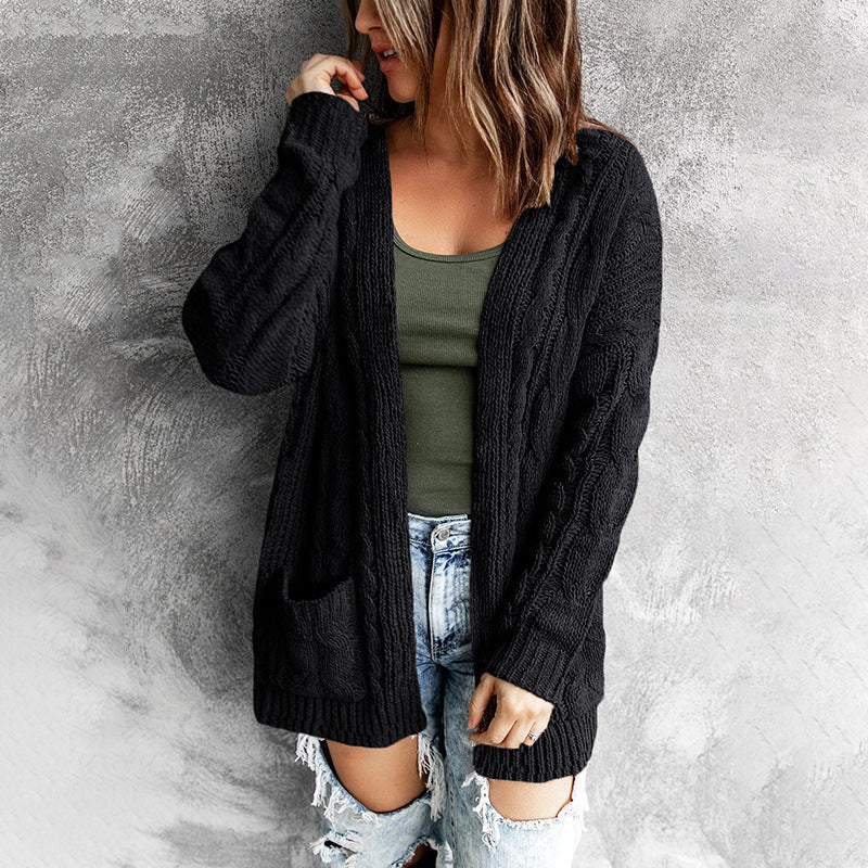 Damska - Kardigan - Dzianina na drutach - Styl casual fit - Komfortowy i modny