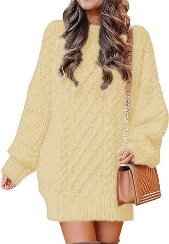 Damska - Sweter - Dzianina kablowa - Miękki i stylowy - Idealny na chłodne dni