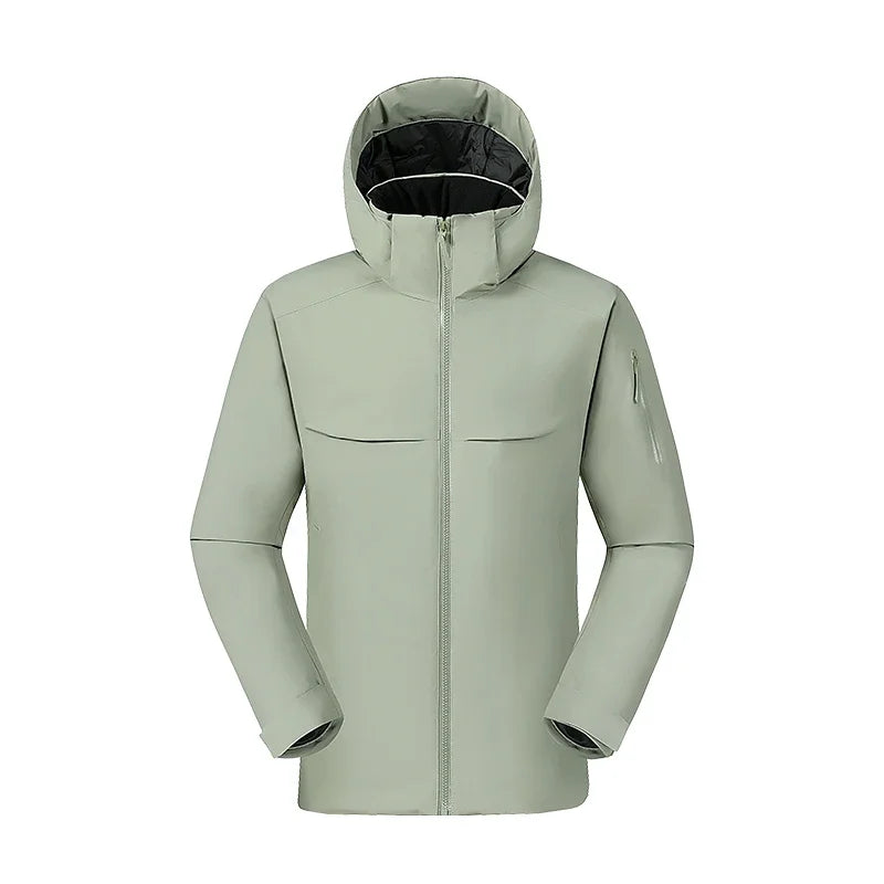 Męska - Kurtka softshell z kapturem - Stylowa i wygodna odzież na każdą pogodę - Kurtka outdoor