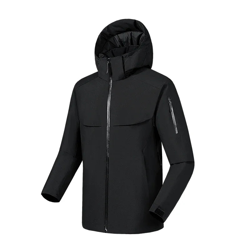 Męska - Kurtka softshell z kapturem - Stylowa i wygodna odzież na każdą pogodę - Kurtka outdoor