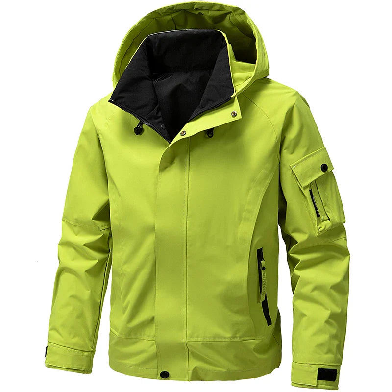 Męska - Kurtka softshell - Stylowy design - Funkcjonalnymi kieszeniami - Idealna na każdą pogodę