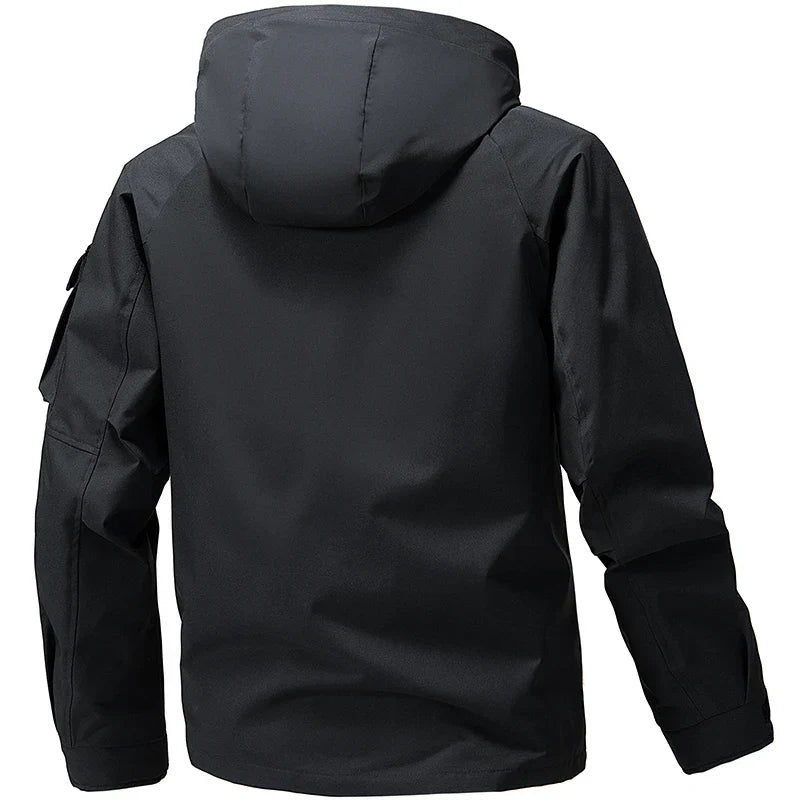 Męska - Kurtka softshell - Stylowy design - Funkcjonalnymi kieszeniami - Idealna na każdą pogodę